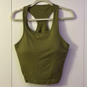 EBB TO STREET CROPPED RACERBACK TANK TOP